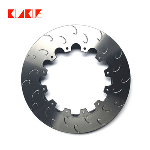 قرص فرامل خلفي أصلي من KLAKLE بنمط مثقب من الحديد الزهر الرمادي <span class=keywords><strong>250</strong></span> مم، قرص فرامل مهوى 355*12 مم لسيارة فولكس فاجن جولف GTI - Product Image 2