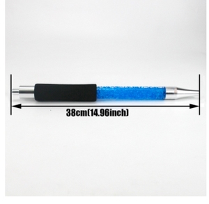 Embout buccal en plastique laqué écologique, type droit, portable, pour chicha, tuyau d'ice, arc-en-ciel, pour accessoires (Noir Bleu) - Product Image 3