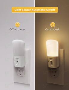 LOHAS UK Minimalist Automatic Sensor Plug-In <strong>Night</strong> <strong>Lights</strong> 1W LED Dim Nightlight Bed Lamp <strong>Night</strong> <strong>Lights</strong> for Kids Bedroom - Product Image 2