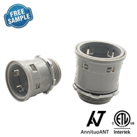 Adaptateur mâle fileté en PVC certifié ETL CETL pour conduit, connecteur de conduit en béton, raccord non métallique à clipser pour boîte, conduit ENT