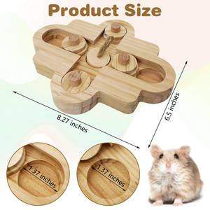Jouets de forage pour <span class=keywords><strong>hamsters</strong></span>, jouets de forage pour rats, jouets de puzzle pour lapins, jouets interactifs pour lapins, jouets d'enrichissement en bois pour <span class=keywords><strong>hamsters</strong></span> - Product Image 2