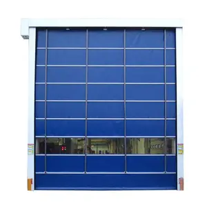 Good Brand High Speed Folding Door Made of PVC Polyester Plastic Best Quality Thermal Insulation Wuxi Shelter Technology