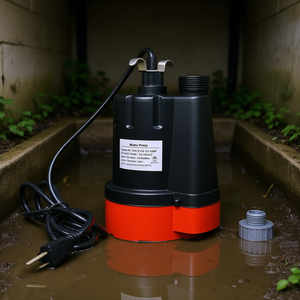 Bomba de Agua Eléctrica Sumergible de 2500 GPH, 1/3 HP, 115 V, 400 W, Bomba de Sumidero Utilitaria con Cable de 10 Pies - Product Image 2