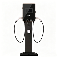 Station de recharge rapide pour véhicules électriques 60 kW, prise universelle de type 2, chargeur commercial pour véhicules électriques avec autorisation RFID, indice de protection IP65