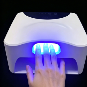 Nuovissima <span class=keywords><strong>Lampada</strong></span> <span class=keywords><strong>UV</strong></span> a Doppia Zona con Sensore, Asciugatura Rapida, Ricaricabile, 78 LED, Professionale, Portatile, per Uso Domestico e in Salone - Product Image 1