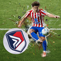 Écusson personnalisé en silicone lavable avec logo d'équipe de football, patch 3D en caoutchouc pour club de soccer, badge de sport, vêtement, patch thermocollant en PVC