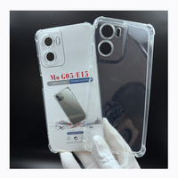 Prix d'usine pour la coque de téléphone transparente Motorola G04 G04S G05, coque de téléphone souple en TPU antichoc pour Motorola E14 E15, personnalisable