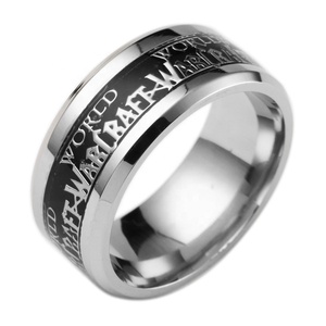 영화 보석 월드 오브 워크래프트 게임 플레이어 남성 반지 스테인레스 스틸 - Product Image 3