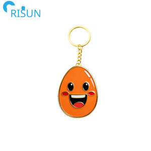 سلسلة مفاتيح من المينا لمفاتيح البيض والقط والأرانب من المصنع ، شعار مخصص ، ألعاب نارية ، سلاسل مفاتيح على شكل تنين عيد الفصح السعيد ، سلاسل مفاتيح على شكل بيضة - Product Image 6