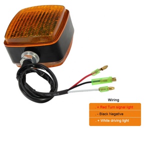 ไฟเลี้ยวหน้ารถยก 12-80V ขนาด 85 มม. แบบ LED สองด้าน สีขาวเหลือง ไฟเตือน IP67 กันน้ำ ได้รับการรับรองมาตรฐาน CE ROHS Dream - Product Image 4