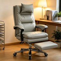 Chaise de bureau pivotante moderne, réglable en hauteur, ergonomique, pour bureau à domicile
