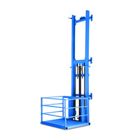 Plateforme élévatrice murale industrielle pour marchandises, prix le plus bas, élévateur hydraulique à double guide pour entrepôt, petit élévateur de marchandises