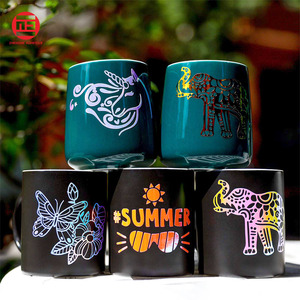 <span class=keywords><strong>Feuille</strong></span> de vinyle holographique permanente en PVC, 1 pièce, <span class=keywords><strong>feuille</strong></span> adhésive pour crinière, bricolage artisanal - Product Image 6