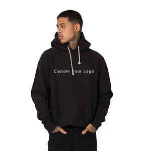 Fabricante 100% algodón logotipo personalizado pulóver sudaderas con capucha para OEM de gran tamaño en blanco liso sudaderas con capucha para hombres - Product Image 2