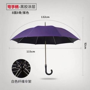 Paraguas de Golf Personalizados con Logotipo, Promocionales, Baratos, al por Mayor, de Plástico Clásico de Color, Semiautomáticos, Rectos, Resistentes al Viento - Product Image 3