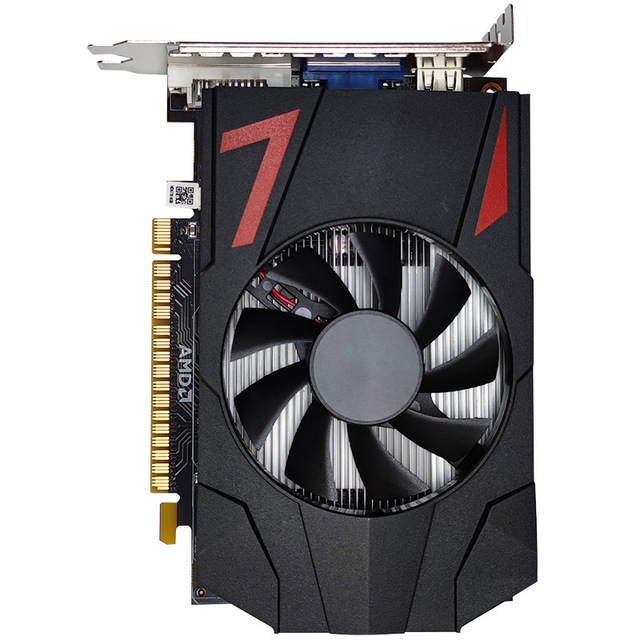 New HD6770 1GB DDR5 for Desktop Discrete Gaming Graphics Card Fan Cooling Supports CrossFire Outperforms 4GB Cards Made in China