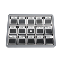 Plateau de présentation en diamant avec carte de détails en pierre interchangeable et logo personnalisable