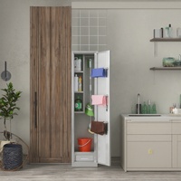 Fournitures de nettoyage en métal organisateur armoire balai vadrouille support outils de nettoyage stockage ménage Station casier