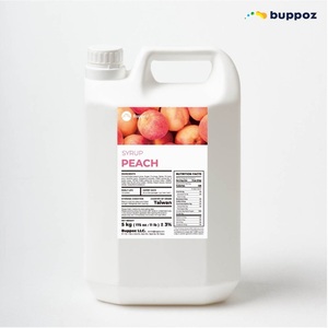 น้ำเชื่อมพีช 5 กก. บรรจุขวด ฮาลาล HACCP สำหรับร้านชานมไข่มุก โรงงานผลิต รับผลิตแบบ OEM - Product Image 1