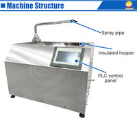 Nouvelle machine à chocolat fondu multifonctionnelle ORME 2024, petite machine de comptoir à double robinet, distributeur de chocolat fondu, utilisation en restaurant, 10L