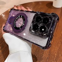 Étui de téléphone magnétique antichoc avec paillettes pour Xiaomi Redmi 15 15C Note 15 13 Note 14 Pro Plus 13X 13C 14C 4G 5G Support de téléphone
