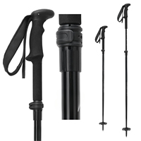 Bâtons de ski HONOR ultra légers en fibre de carbone, tige de 14 mm, longueur réglable 115-145 cm, poignée antidérapante pour le ski tout-terrain