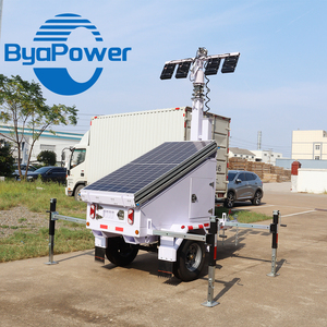 Outdoor <b>Mobile</b> <b>Solar</b> Energy Lighting Tower High-efficiency <b>Panels</b> Adjustable Mast Rechargeable Battery for Remote Work Sites by - Product Image 5