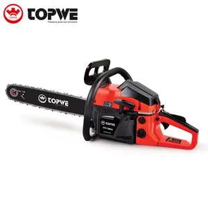 TOPWE Custom Logo China Chainsaw 58cc Buy Online Chainsaw 2-stroke Engine Top Handle Chainsaw