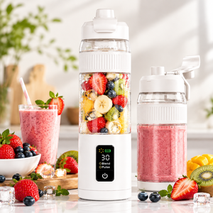 Nouveau Mixeur Portable OEM 600ml Rechargeable avec Écran Numérique, Mini Presse-Agrumes Électrique pour Smoothies – Vente en Gros - Product Image 1