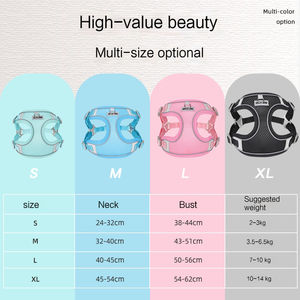 Vendita calda estate traspirante maglia blu pettorina per cani regolabile guinzaglio per cani fornitore di prodotti per animali domestici - Product Image 4