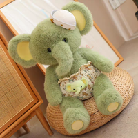 Junwo usine de jouets en peluche en peluche gros cochon rose jouets beaux chiens pandan petit ours jouets animaux