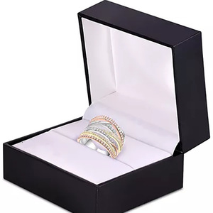Anello F353 con Diamanti, Placcato in Oro Rosa 18K, Taglio Brillante Rotondo, Diamanti Naturali, per Uso Quotidiano Femminile - Product Image 3