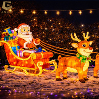 Outdoor-Weihnachtsbeleuchtung Cartoon-Schneemann-Band Festliche Motivlaterne für Freizeitparks und Festivalattraktionen