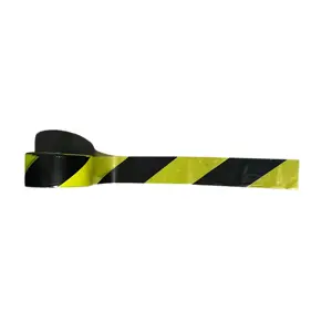 Rouleau de ruban d'avertissement PVC personnalisable blanc/rouge/jaune 500M ruban d'avertissement réfléchissant de danger