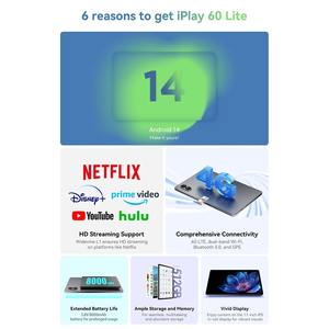 Alldocube iPlay60 10.95 pouces 2K Tablet AI Smart Screen Android 13 <span class=keywords><strong>Netflix</strong></span> L1 4GB + 8GB de virtua RAM 128GB ROM 4G Dual SIM Card - Product Image 4