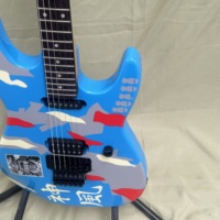 Shenfeng Blue 6-String Glossy Electric Guitar with Mahogany Body Rosewood Back/Side Maple Neck & Banana Headstock Fast Shipping