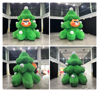 Décoration de Noël en peluche de luxe 4M avec ours, arbre de Noël gonflable durable pour l'extérieur, pour décorations de Noël