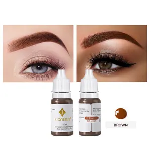 Oem 12 màu sắc môi hình xăm lông mày sắc tố hữu cơ Airbrush mực xăm microblading mực xăm