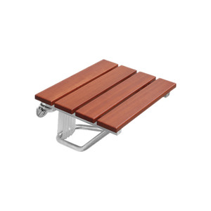 Coussin de bain en forme de cœur, tabouret de douche pliant en bois massif, siège de sécurité mural pour salle de bain pour personnes âgées, 380x338x290mm - Product Image 1