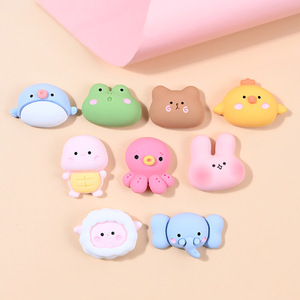 CHENXI Accesorios de Resina con Forma de Oveja, Conejo y Rana de Dibujos Animados, Adornos para Manualidades con Pegamento en Crema, Decoración para Teléfonos Móviles - Product Image 1