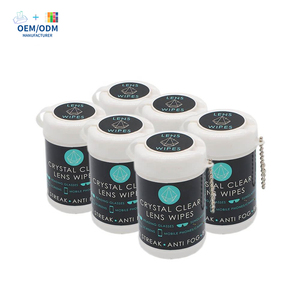 Pabrik kustom ramah lingkungan ekstra lembut kristal bening lensa kain non-tenun 30 buah Cola dapat basah tisu pembersih portabel (6 - Product Image 3