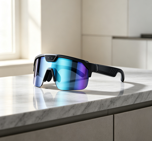 2026 Q01 Cycling AI Smart Eyewear Anti-Shake UV Protection 8MP <b>Camera</b> 2K Video Recording IPX-4 Waterproof Metal Frame <b>Glasses</b> - Product Image 1