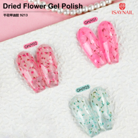 Série Printemps-Été ISAY BEAUTY Designer DIY Gel à ongles longue durée 15ml UV LED avec fleurs séchées