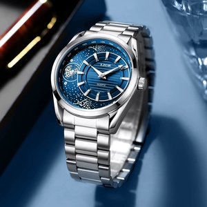 <span class=keywords><strong>Reloj</strong></span> de Lujo <span class=keywords><strong>LIGE</strong></span> para Hombre, Original, de Moda, para Hombre de Negocios, <span class=keywords><strong>Reloj</strong></span> de Pulsera de Cuarzo, Resistente al Agua, de Acero Inoxidable, <span class=keywords><strong>Reloj</strong></span> para Hombre - Product Image 2
