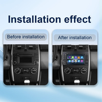 Système audio de voiture 2DIN intégré Linux 7 pouces avec écran tactile radio USB et TV pour Mercedes Benz B200