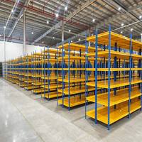 Étagères de stockage industrielles en acier multi-niveaux réglables sans boulons pour entrepôts de moyenne capacité, de la marque State-owned Supply