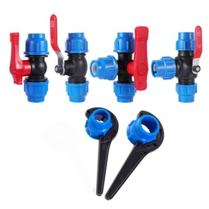 Raccord rapide en T pour robinet à bille 3 voies, distributeur d'eau en angle MDPE 32 mm - Product Image 1
