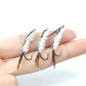 OEM 23,5 mm 6 #   Leurre de pêche à la mouche Hexagenia Nymph à anneau barbelé, à coulée lente, avec caractéristiques naturelles, pour la pêche à la truite et au bar - Product Image 2