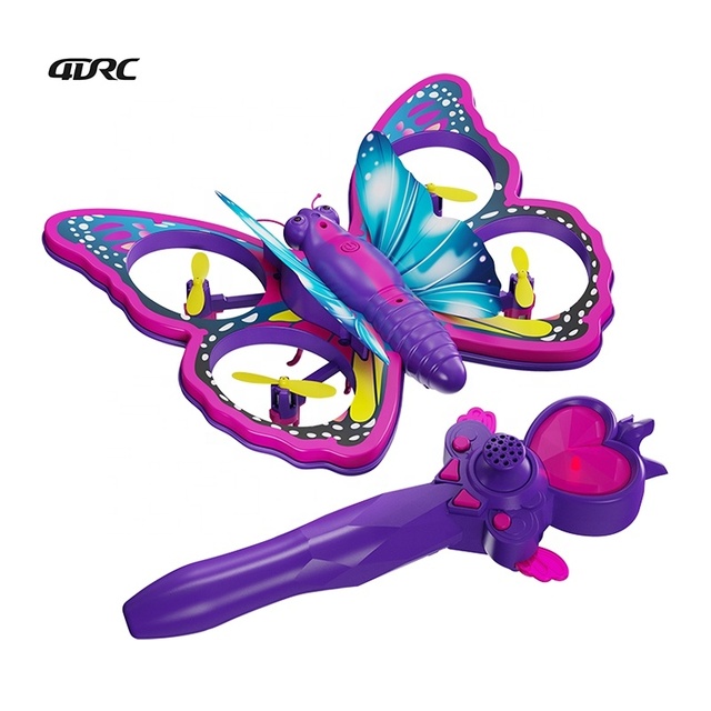 4DRC V40 Bionic Butterfly Quadcopter with Obstacle Avoidance EPP Foam RC Drone Stable Altitude Hold Aircraft for Kids Beginners