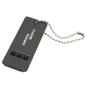 Custom Logo 2026 Company <b>Gift</b> Flat Plastic Whistle for Survival with Multiple Frequencies - Product Image 1